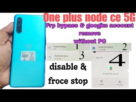 OnePlus Nord CE 5G FRP BYPASS| Android 12|1+Nord CE 5G Pattern Lock & google account remove||kannada