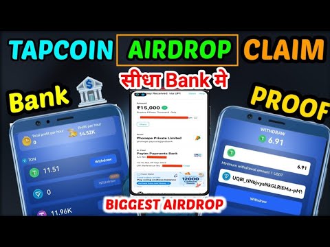 Tapcoins withdrawal 💵 🔥 | Tapcoins claim rewards | Tapcoins $TAP Claim kaise kare | Tapcoin airdrop