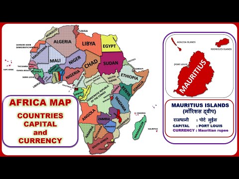 African Countries, Capital and Currency  || Africa Map || Africa Continent Map :: World Geography