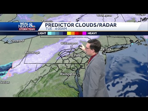 Tracking light snow for South-Central Pennsylvania