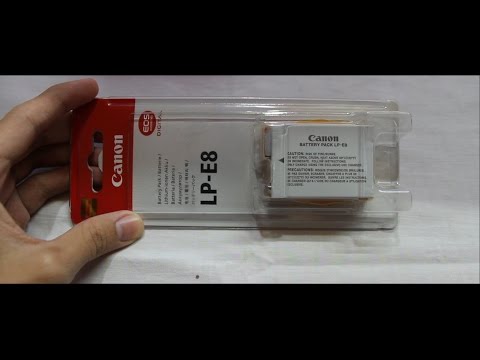 Canon LP-E8 Battery Unboxing