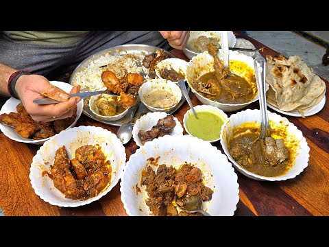 Kale Ke Dhaba Ka Tawa Kaleji Aur Roasted Pota Kaleji Aur Chicken Pakoda | Jammu food tour