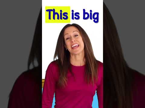 Learn to Read Sight Words | This is Big | Learn to Talk with Patty Shukla #shorts #short