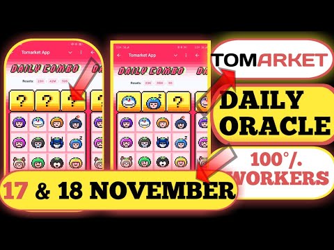 tomarket daily combo today 17 and 18 november | 2 market daily combo card | tomarket airdrop update