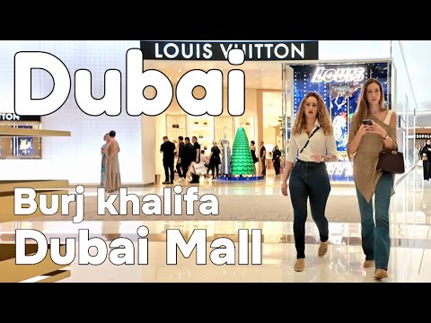 Dubai 🇦🇪 Amazing Burj Khalifa, Dubai Mall [4K] Walking Tour