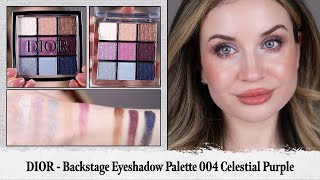 DIOR | Backstage Eyeshadow Palette | Color: 004 Celestial Purple | Makeup Review & Swatches