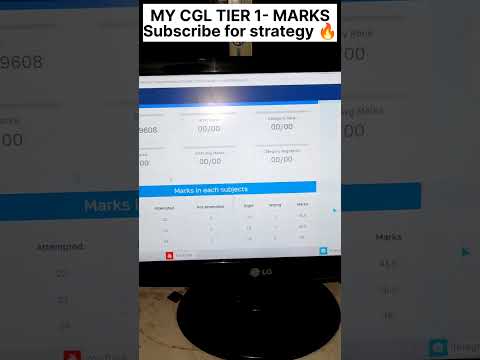 My cgl 2023 tier 1 raw marks and rank check #ssc #cgl #motivation