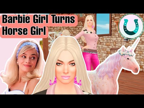 Barbie's New Life as a Horse Girl in the Sims 4 Horse Ranch CAS: Styling Session- Margot Robbie face