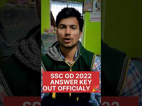 Ssc gd 2022 answer key out officially 🎉