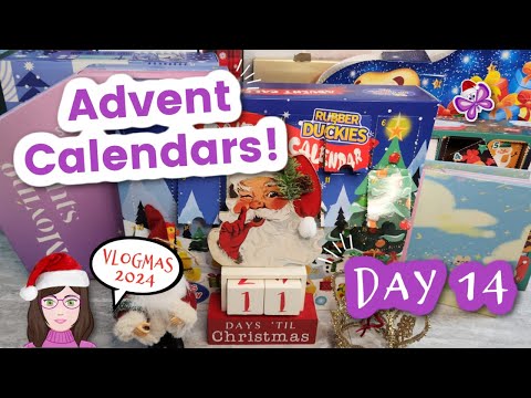 Day 14 - Opening ADVENT CALENDARS!  Vlogmas Day 14!  2024