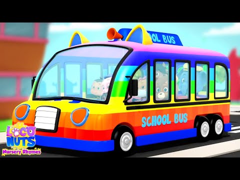 Wheels on the Bus Go Round And Round, Vehicle Song for Kids