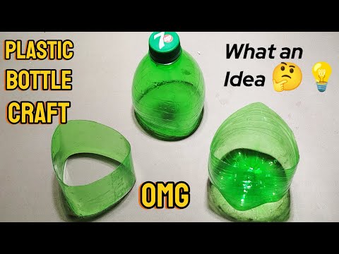 DIY Plastic Bottle Crafts | Pen Pencil Holder Making With Using PlasticBottle | How to make Penstand