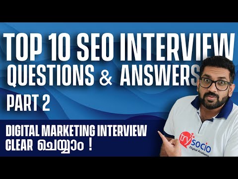 10 SEO Interview Questions in Malayalam | Crack Your Next Digital Marketing Interview | Part 2