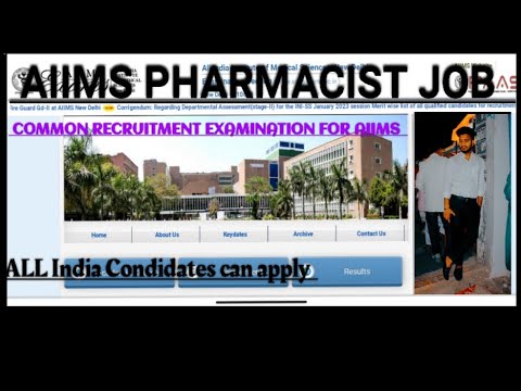 COMMON Recruitment Examination for AIIMS ( CRE-AAIMS) || AIIMS PHARMACIST NEW UPDATE