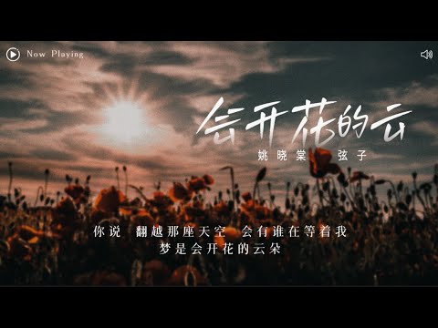 [ 动态歌词Lyrics ] 王樾安-《会开花的云》（Cover by 姚晓棠&弦子）『 你说翻越那座天空 会有谁在等着我 梦是会开花的云朵 』