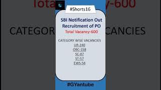 SBI PO Notification Out! Shocked with the no. of vacancies || #sbi