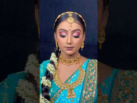 South Indian bridal look makeup,makeup tutorial,makeup video,makeup tutorial in hindi #makeutricks