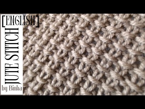 [English] How to knit the Jute Stitch. Pattern for beginners.