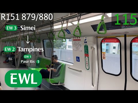 [SMRT] [31st, TS40] Alstom Movia R151 [879/880] - Simei » Tampines (EWL)