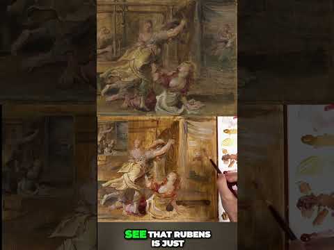 What techniques did Rubens use for his oil sketches?