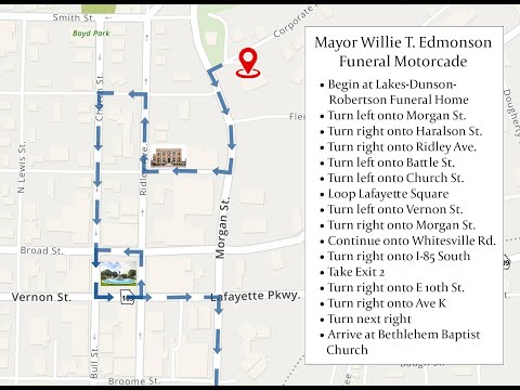 @vantruedashcam N2 Pro Dash Cam: Mayor Willie T. Edmondson Funeral Motorcade #FAPWFTSM pi.