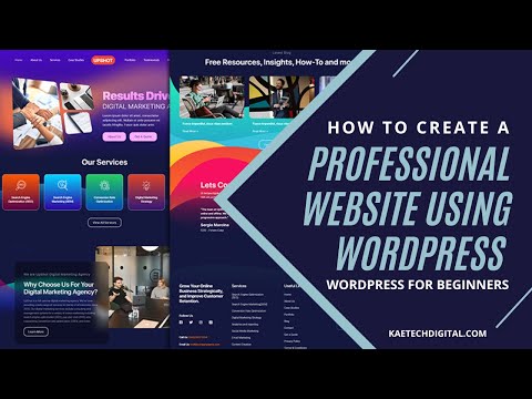 How to create a Professional Premium website with WordPress and a Free Theme