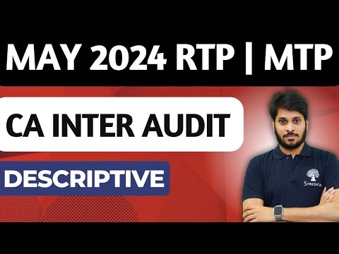 TOP 65 QUESTIONS | AUDIT RTP | AUDIT MTP 1 | AUDIT MTP 2 | CA INTER AUDIT | MAY 2024