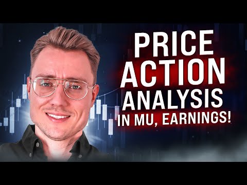 First losing day after 9 profitable days! Price action reading in MU/Micron (earnings)