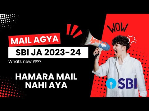 Finally !! SBI JA 2023-24 Mail Update wait is over #sbiresult #sbi #sbija