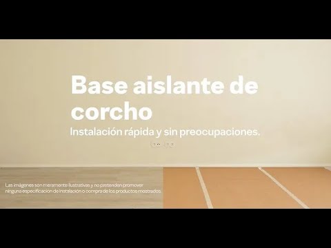 Base aislante de corcho - Instalación rápida y sin preocupaciones (ES)