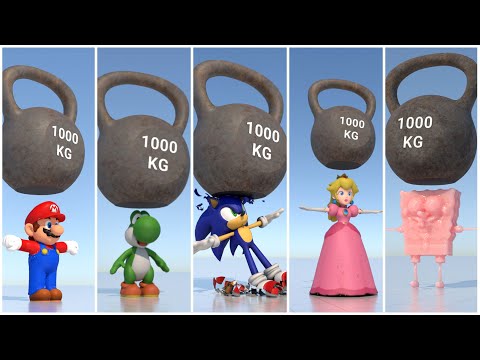 Sonic, Super Mario, Bowser, Luigi, Kirby, Yoshi and Tails -  Slime Compilation