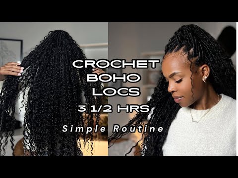 Crochet Boho Locs made easy for You!!! On short/medium natural hair | Ft. Ywigs