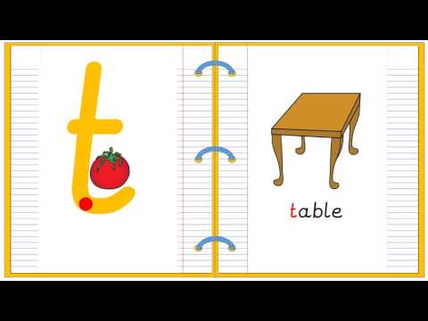 Lowercase Alphabet Letter T Learn to Read and Write