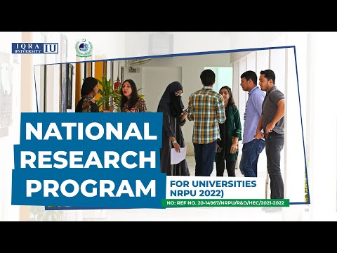 National Research Program For Universities NRPU (2022) | Documentary | Iqra University