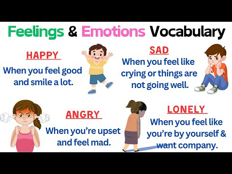 Learn Feelings and Emotions for Kids | Vocabulary with Fun Examples | Feelings and Emotions