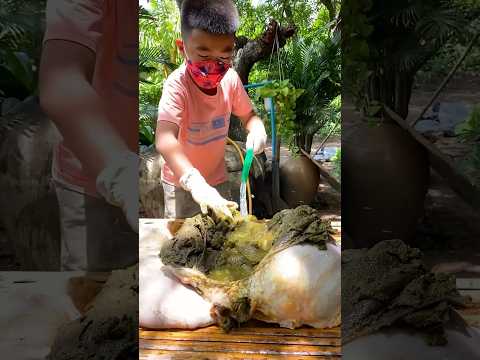 Yummy beef stomach cooking