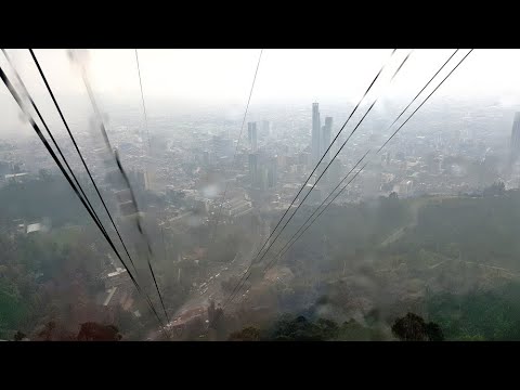 FORNICULAR RIDE DOWN MONSSERATE IN BOGOTA, COLOMBIA