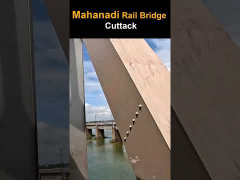 Train Crossing #Mahanadi Rail Bridge #Cuttack #Indian Railways #shorts