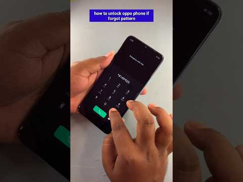 how to unlock oppo phone if forgot pattern #ytshorts #shorts