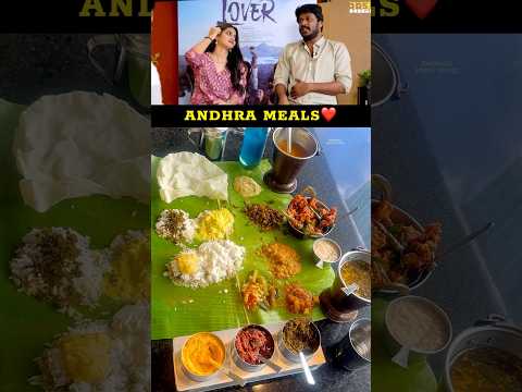 💢ஆந்திரா meals விரும்பும் Actor ManiKandan😋 #food #foodie #shorts #trending #ytshorts #yt