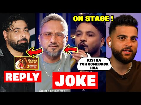 RAFTAAR REACTION - ON STAGE JOKE ON HONEY SINGH🥵❗HONEY SINGH MGMT. REPLY TO BADSHAH | DHANDA, KARAN