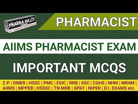 Pharmacist exam preparation | AIIMS | MPPEB | PMC | OSSSC | HSSC exam questions @MANISH06