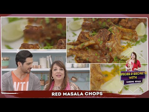 Chef Zarine Khan's Red Masala Chops Recipe With Zayed khan | Mutton Chop Recipe | Love Food