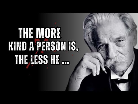 Albert Schweitzer" I've learned from being in inspired by These Life lessons