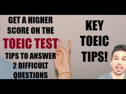 A BETTER TOEIC SCORE TODAY! Learn the skills to answer difficult TOEIC questions #learnenglish #esl