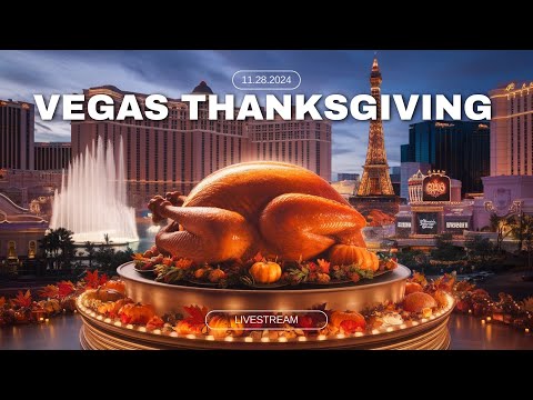 Vegas Strip Thanksgiving MARATHON Tour. Walking ALL of the Strip!