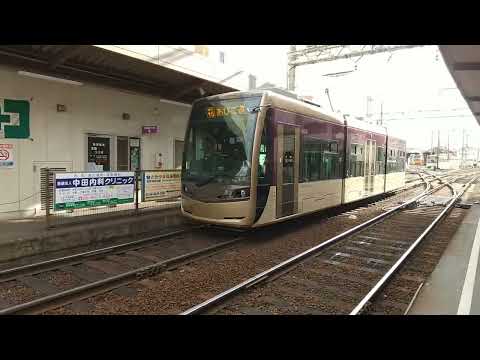 ピカピカ塗装！阪堺電車堺トラム 我孫子道留置線に入線