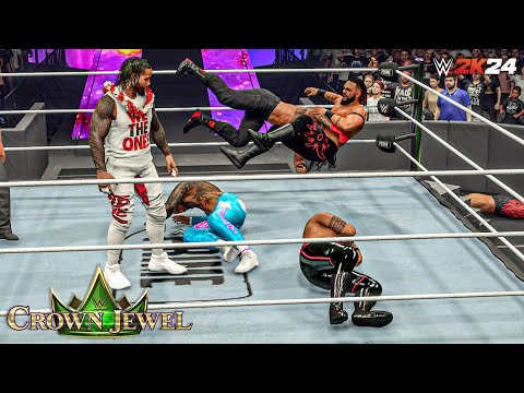 Roman Reigns & The Usos vs. The Bloodline | Crown Jewel '24