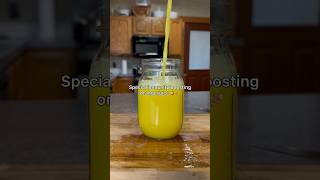 Special immunity boosting orange juice 🍊🫚 #growyourown #orangejuice #immunitybooster #ytshorts