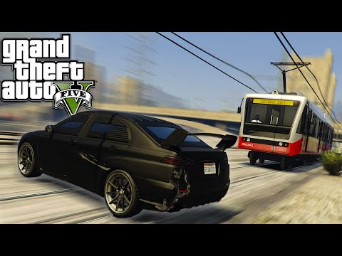 Not even a Kuruma can stop the Train in GTA 5